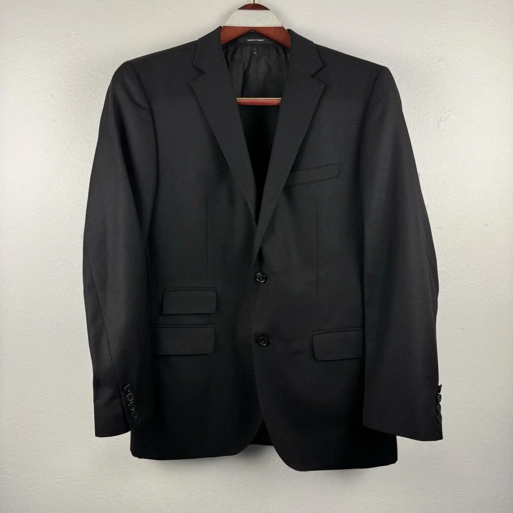 HUGO BOSS‎ Sweet2 Mens Blazer Jacket Sport Coat BLACK - 40R